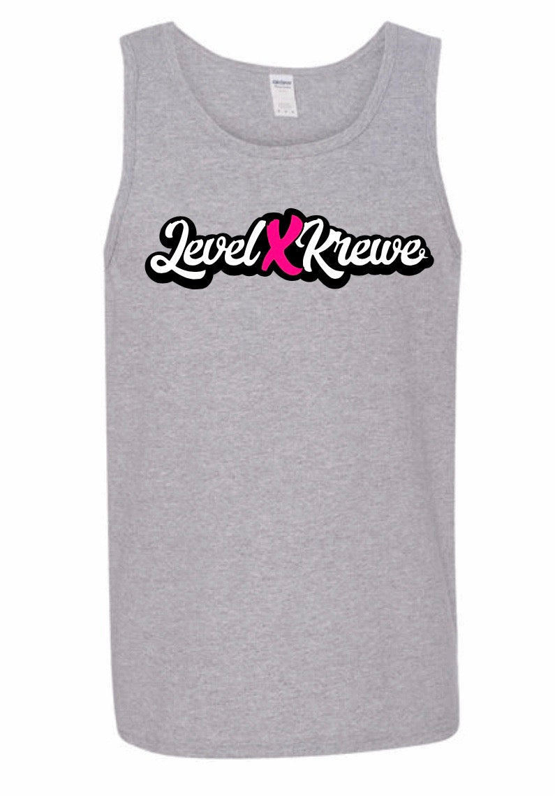 Mens Tank Top- Grey Style 1 (Black)